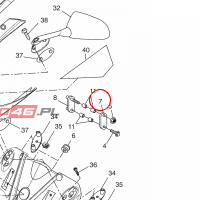 YAMAHA - PLATE 1 nr: 5D7F83961000