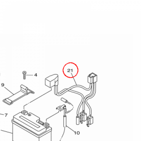 YAMAHA - WIRE, PLUS LEAD nr: 5D7H21150000