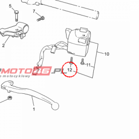 YAMAHA - SCREW SWITCH FITTING nr: 5D7H395Y0000