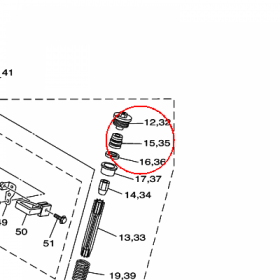YAMAHA - RUBBER nr: 5DH23195L000