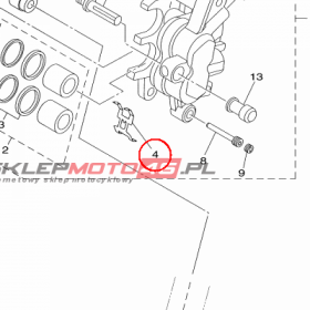 YAMAHA - NAKLADKA DOCISK. nr: 5DH259190000