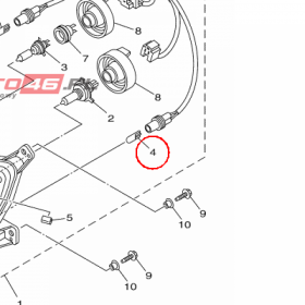 YAMAHA - ZAROWKA nr: 5DM843470000