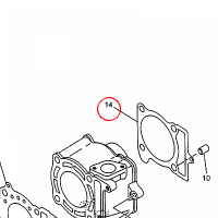 YAMAHA - uszczelka cylindra nr: 5DS113510000