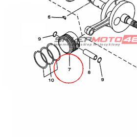 YAMAHA - tlok nr: 5DS116350000