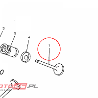 YAMAHA - zawor dolot. nr: 5DS121110000