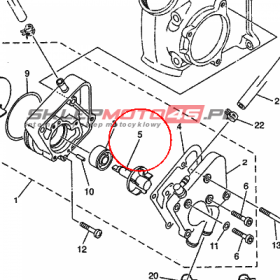 YAMAHA - WALEK POMPY WOD. nr: 5DSE24500000