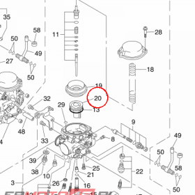 YAMAHA - VALVE, THROTTLE nr: 5EA149121000