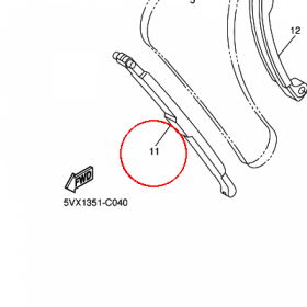 YAMAHA - NAPINACZ LANC. nr: 5EB122510000 > 5EB122510100