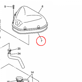 YAMAHA - USZCZELNIACZ nr: 5EB144520000