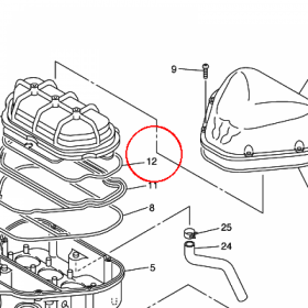 YAMAHA - USZCZELNIACZ nr: 5EB144570000