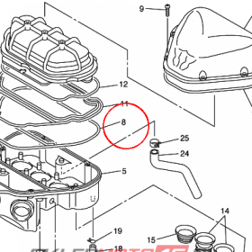 YAMAHA - USZCZELNIACZ nr: 5EB144620000
