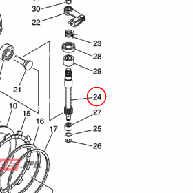 YAMAHA - WALEK SPRZEGLA nr: 5EB163820000