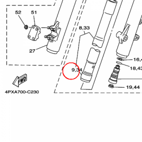 YAMAHA - TLOK AMORT. nr: 5EB231710000