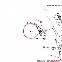 YAMAHA - dzwignia hamulca nr: 5EB839220100