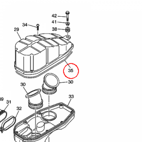 YAMAHA - USZCZELNIACZ nr: 5EL144620000