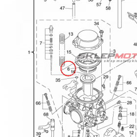 YAMAHA - USZCZELKA nr: 5EL145610000