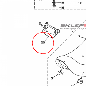 YAMAHA - BRACKET nr: 5EL2475N0000