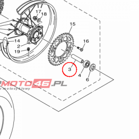 YAMAHA - ZAPINKA nr: 5ET253170000
