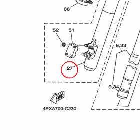 YAMAHA - RURA ZEW. AMORT. nr: 5GF231362000