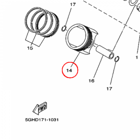 YAMAHA - tlok nr: 5GH116310000
