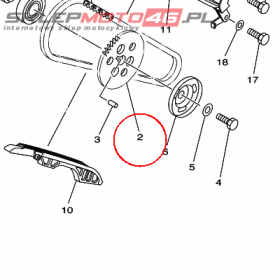 YAMAHA - ZEBATKA LANC. ROZRZ. nr: 5GH121761000