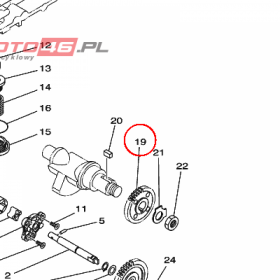 YAMAHA - KOLO ZEBATE nr: 5GH133240000