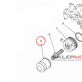 YAMAHA - filtr oleju nr: 5GH134406000 > 5GH134408000