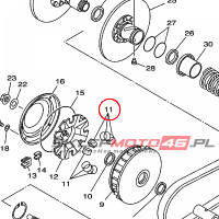 YAMAHA - ciezarek manetki nr: 5GH176320000