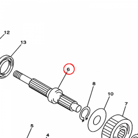 YAMAHA - WALEK SKRZYNI B. nr: 5GM174210000
