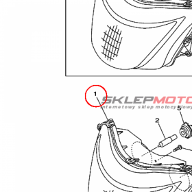 YAMAHA - reflektor nr: 5GM843102000