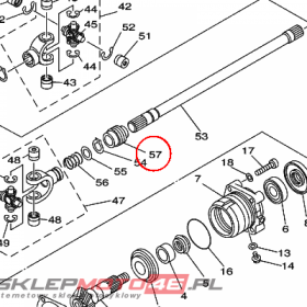 YAMAHA - USZCZELNIACZ nr: 5GT461360000