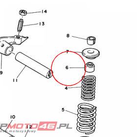 YAMAHA - uszczelniacz nr: 5H0121190000
