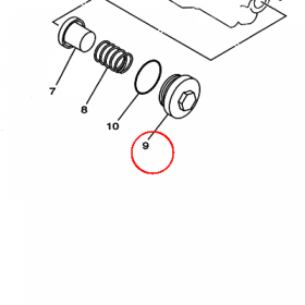 YAMAHA - KOREK SPUSTU OLEJU nr: 5H0153510000