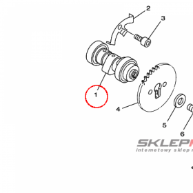 YAMAHA - WALEK ROZRZ. nr: 5HP121700000