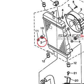YAMAHA - RADIATOR COMP. nr: 5HTE24600000