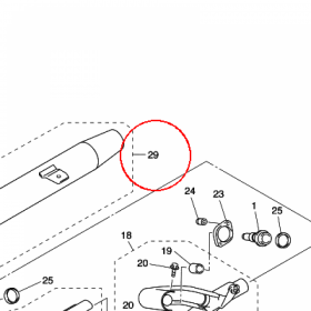 YAMAHA - TLUMIK KOMPLET nr: 5JC147200200