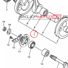 YAMAHA - WAL KORB. nr: 5JG114002000