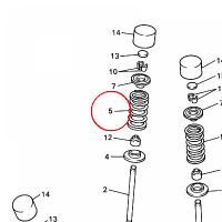 YAMAHA - SPREZYNA ZAW. nr: 5JG121130000