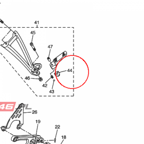 YAMAHA - WASHER, SPECIAL nr: 5JJ274370000 > 5JJ274370100