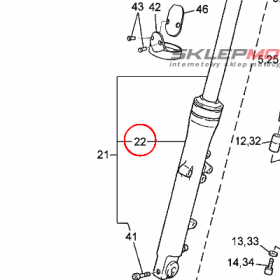 YAMAHA - RURA ZEW. AMORT. nr: 5JN231360000