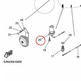 YAMAHA - WSKAZNIK OLEJU nr: 5JN857200000
