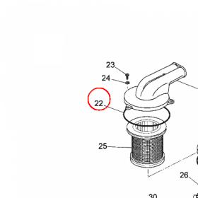 YAMAHA - USZCZELNIACZ nr: 5JNE44570000