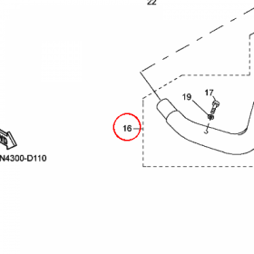 YAMAHA - RURA WYDECH. nr: 5JNE46210000