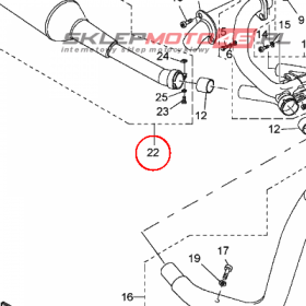 YAMAHA - TLUMIK KOMPLET nr: 5JNE47200100