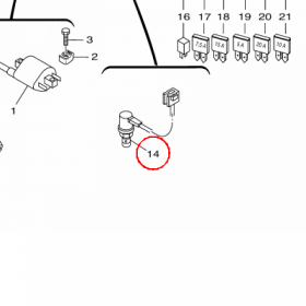 YAMAHA - W??CZNIK "STOP" nr: 5JNH25301000