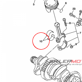 YAMAHA - panewka nr: 5JW116563000