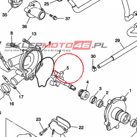 YAMAHA - WALEK POMPY WOD. nr: 5JW124500000