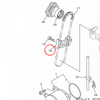 YAMAHA - HOLDER nr: 5JW138980100
