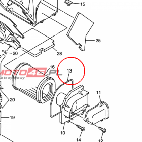 YAMAHA - USZCZELNIACZ nr: 5JW144520000