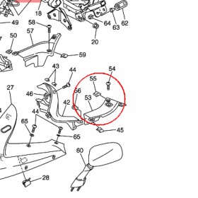 YAMAHA - WYPELNIENIE OWIEWKI nr: 5JW2836M0000